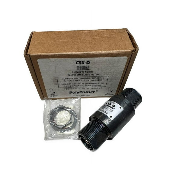 CSX-D In-Line EMP Surge Filter 800MHz to 1.0GHz