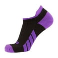 thumbnail image 1 of CSX Low Cut Ankle Sock Pro, Purple on Black, Large, 1 of 4