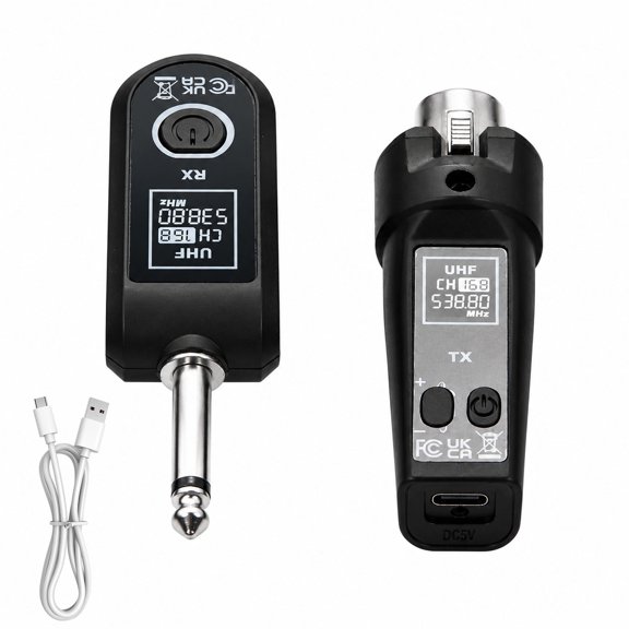 CSYANXING 0.2% Total Harmonic Distortion Wireless Guitar System 510-590Mhz For Musical Performance Audio Delivery