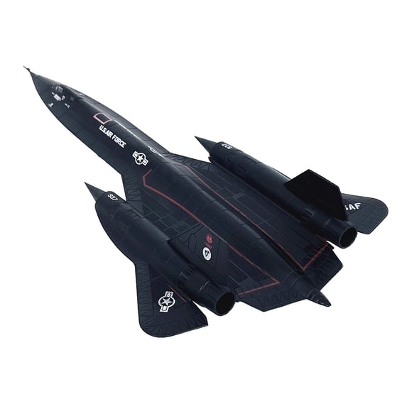 CSYANXING 1:144 Scale SR-71 Reconnaissance Aircraft Alloy Plastic 23X12CM US Air Force for Aircraft Collection Home Office Desk Decoration