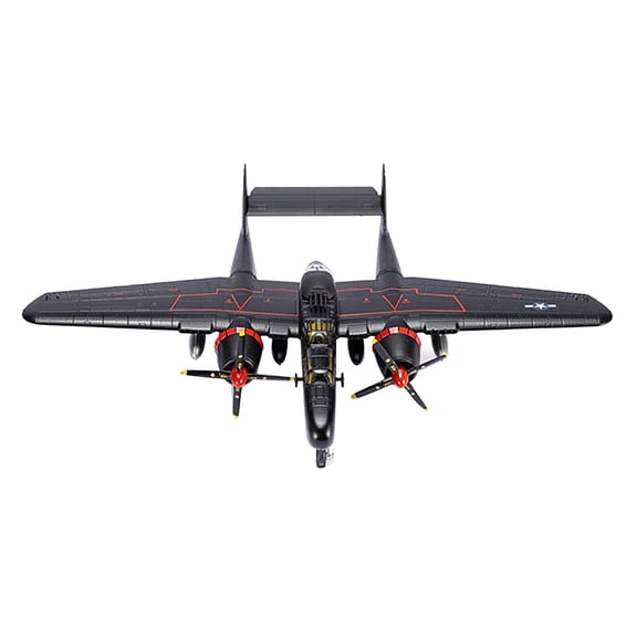 CSYANXING 1:72 P 61B Black Widow WWII USA Fighter Model Plane Display Stand Gift Diecast Alloy Air Force Replica Collection