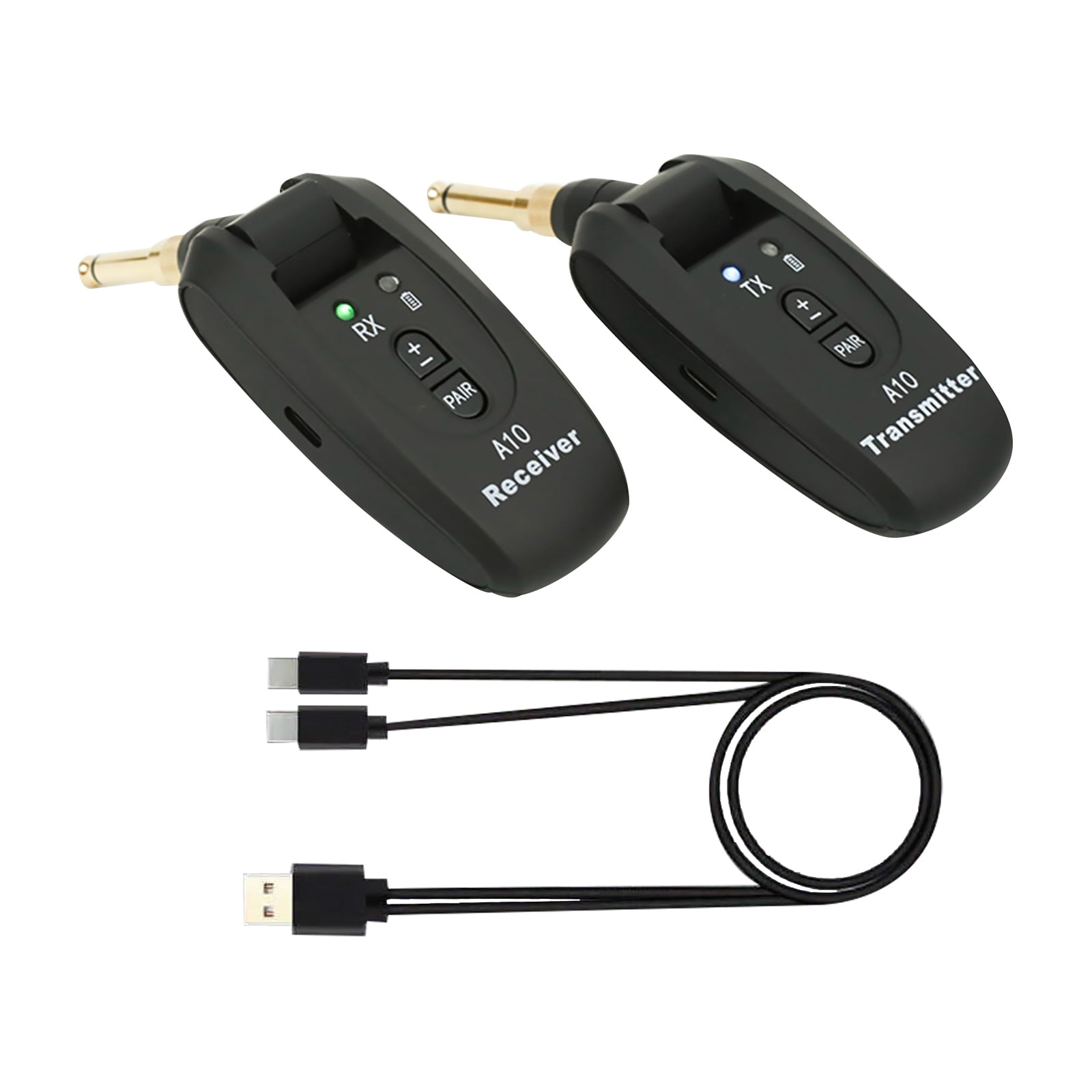 CSYANXING 100Ft Wireless Guitar System <4ms Latency High Fidelity Audio for Electric Guitar Bass Stage Performance Component