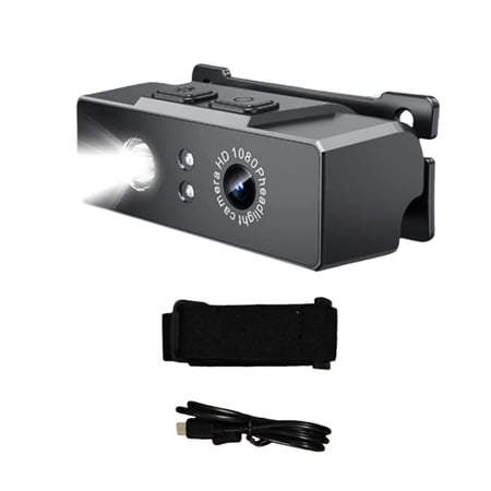 CSYANXING 1080P CMOS Camera for Security Monitoring - Loop Recording, 128GB Storage, Smart Induction Light, Easy to Carry