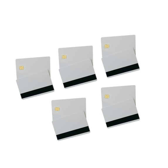 CSYANXING 10Pcs HICO Magnetic Strip Smart Cards Sle4442 Chip, 2-10cm Read Distance for Membership Systems