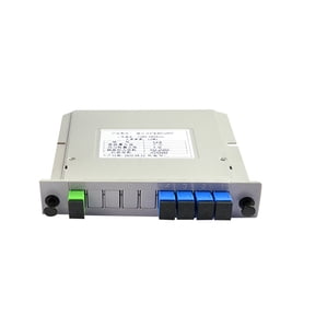 CSYANXING 1x4 Fiber Optic Splitter SC UPC Connector, 12cm x 11cm x 3cm Quality for Signal Distribution