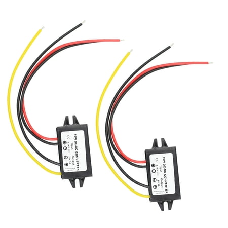 CSYANXING 2 Pack DC12V to 5V Converter 15W Output for Devices Requiring Stable 5V Low Ripple <30MV