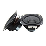 CSYANXING 2Pcs 25 Watt Full Range Speakers 4 Ohm, Glass Fiber Cone, Rubber Edge, Dual Magnet Design, High Resolution Audio Output