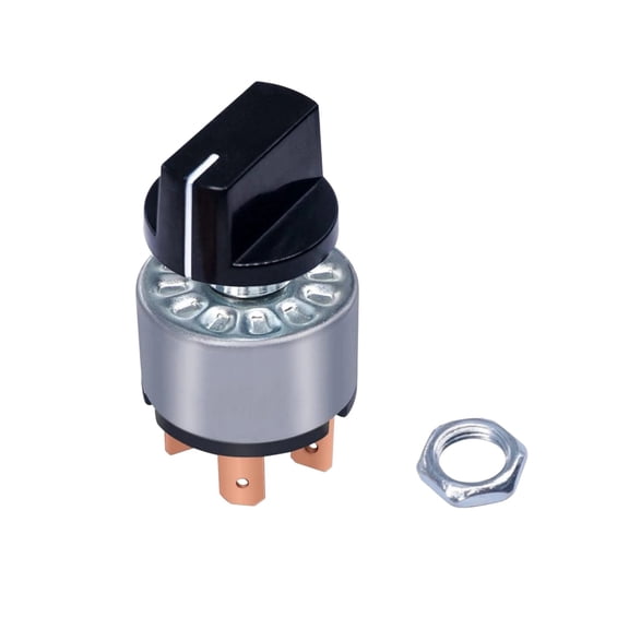 CSYANXING 4-Position Rotary Switch with Knob and Nut 16A 120VAC 12A 250VAC for Electrical Control Systems Alloy Copper