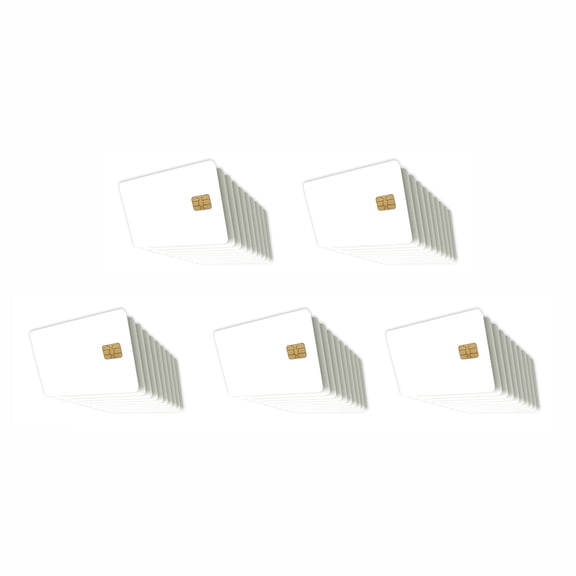 CSYANXING 50pcs SLE4442 White PVC Cards for Pallet & Case Tracking for Factory Automation