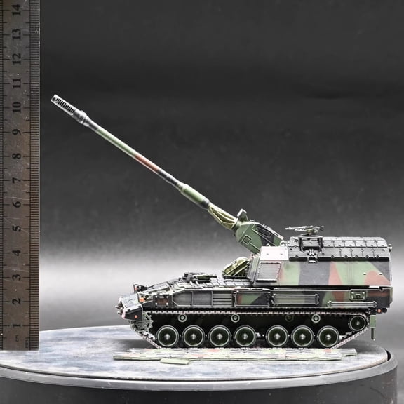 CSYANXING 6.5in PZH2000 Howitzer Vehicle Model 1 72 Scale Tank Replica PC Material Collection Decor for Military History Fans