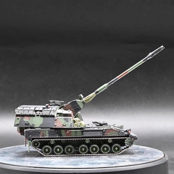 CSYANXING 6.5in PZH2000 Howitzer Vehicle Model 1 72 Scale Tank Replica PC Material Collection Decor for Military History Fans