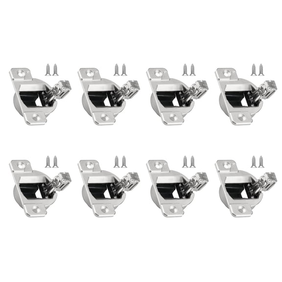 CSYANXING 8 Pack Concealed Cabinet Hinge 1/2 Inch Cup Depth Stainless Steel For Face Frame Cabinet Blum Mounting Plate Systems