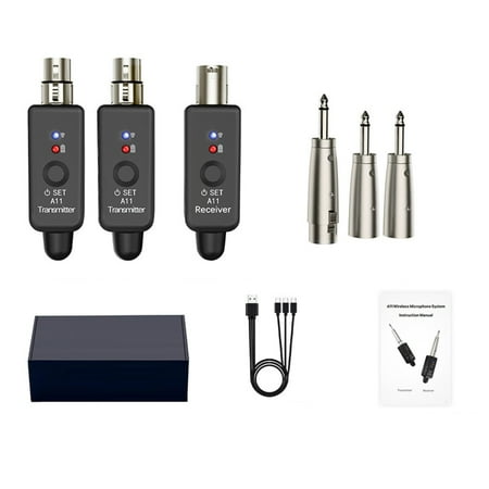 CSYANXING A11 UHF Wireless Microphone System, User-Friendly Design for Seamless Plug-and-Play Setup