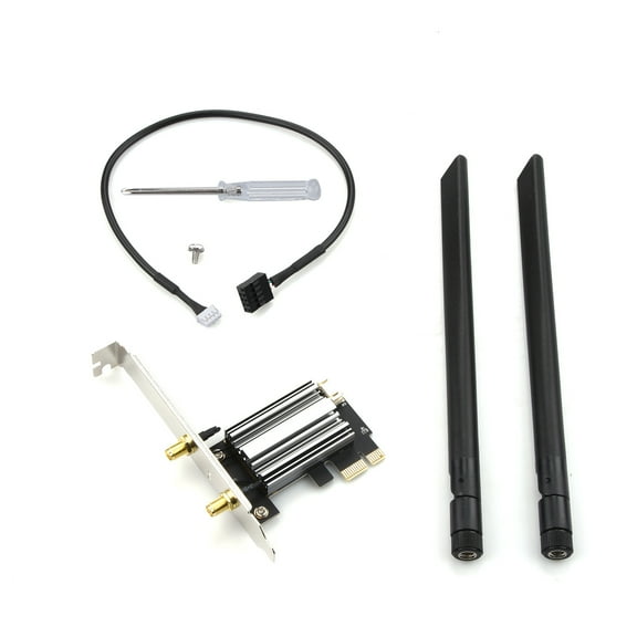 CSYANXING AX200 WiFi 6 Wireless PCI-E Card 2974Mbps BT 5.2 Dual Band MU-MIMO 5dBi Antenna for Win10/11 Desktops