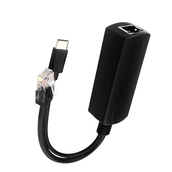 CSYANXING Active PoE to USB Type-C Converter 10/100/1000Mbps, 2.5kV Isolation for VoIP and IoT Devices