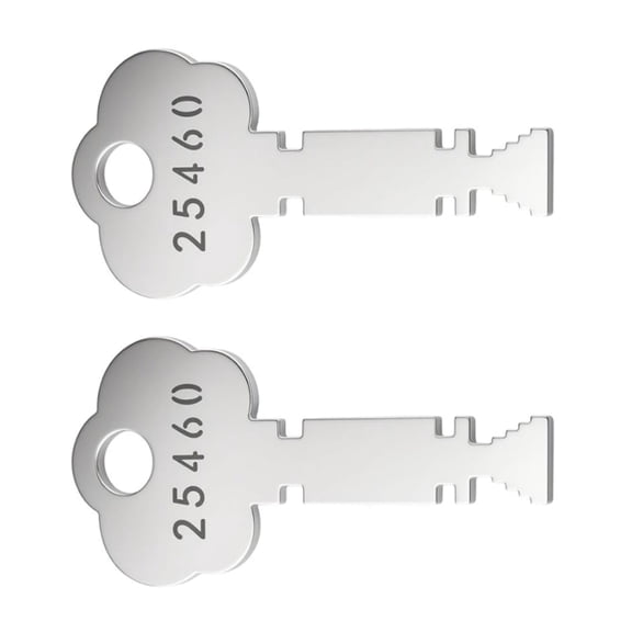 CSYANXING Alarm Box Key for Fire Fighting Rescue 2pcs Stainless Steel for Fire Master Elevator Alarm Box OEM 25460