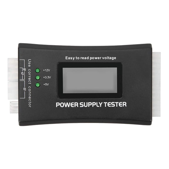 CSYANXING Aluminum Alloy Power Tester Accurate Voltage Readings, Protects PC Components Digital Tester