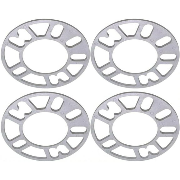 CSYANXING Aluminum Wheel Spacers 5mm Thick Universal 4 5 Lug Bolt Patterns Tire Clearance Aggressive Stance Increased Stability