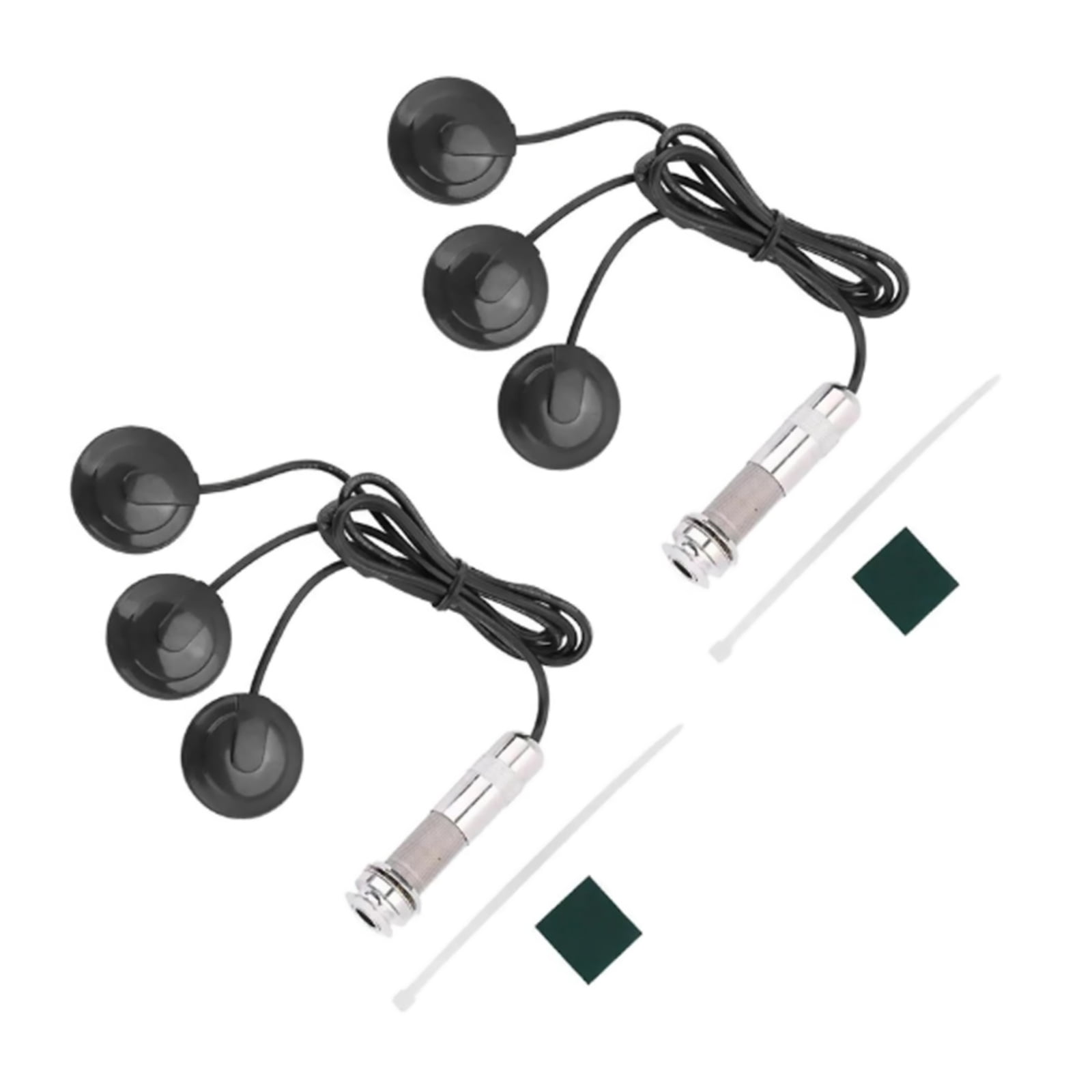 CSYANXING Black Piezo Pickup Metal ABS Structure 6.35mm Audio Jack For Acoustic Guitar Stage Performance Use