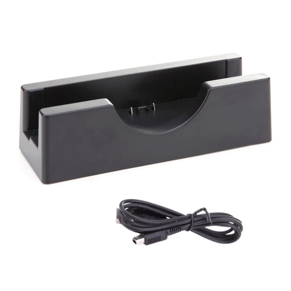 CSYANXING Black Vertical Charging Stand Classic Compact Structure Stable Support Base Gaming Accessory For New 3DS New 3DS XL 2DSLL