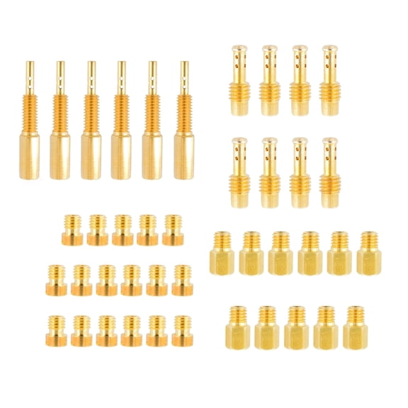 CSYANXING Brass Carburetor Jet Kit Round Hex Main Jets VM TM Pilot Jets For Suzuki Polaris ATV Offroad Street Bike Parts