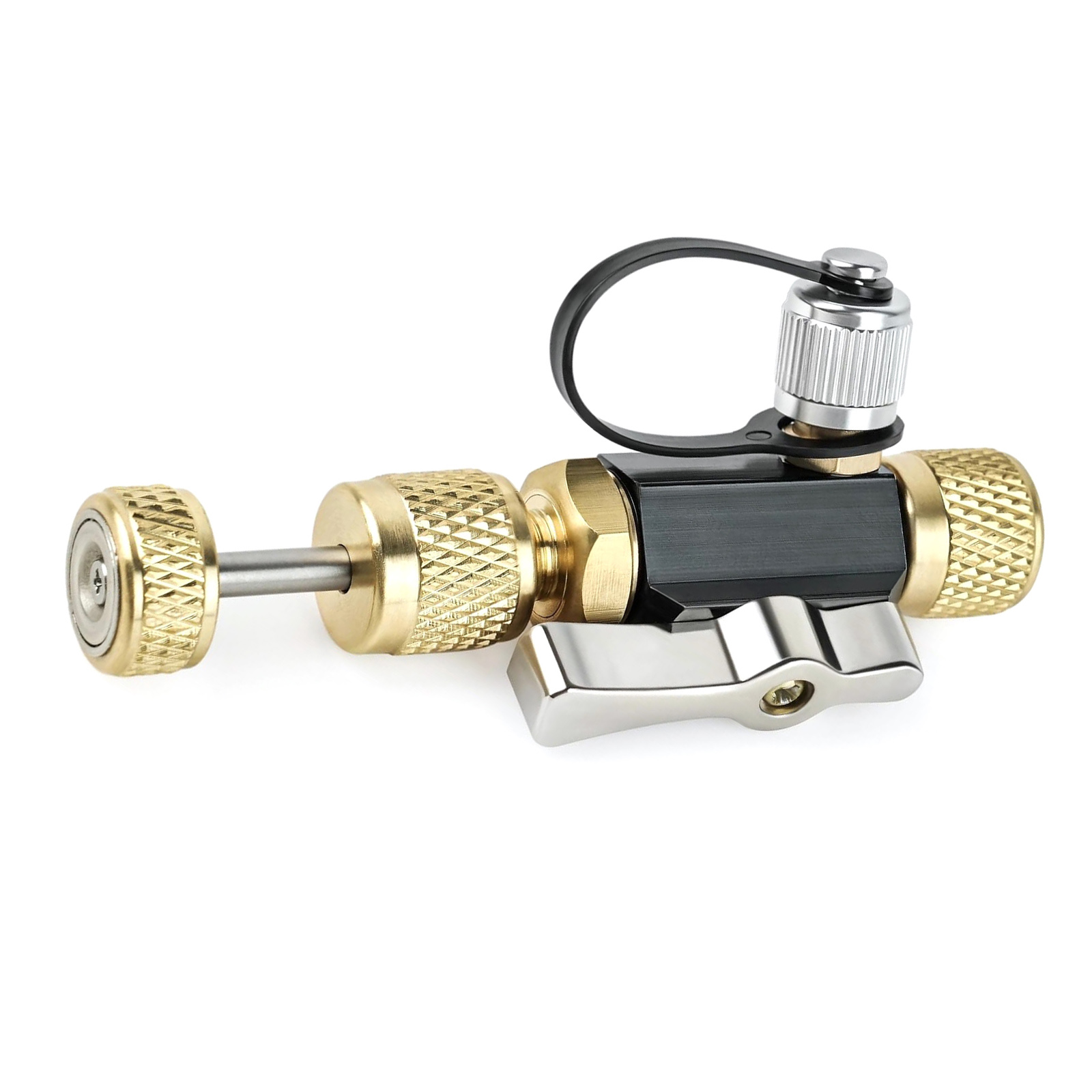 CSYANXING Brass Stainless Steel Aluminum Alloy Valve Core Removal Tool 1/4” for HVAC 20 Micron Rating R410A Systems Easy Maintenance