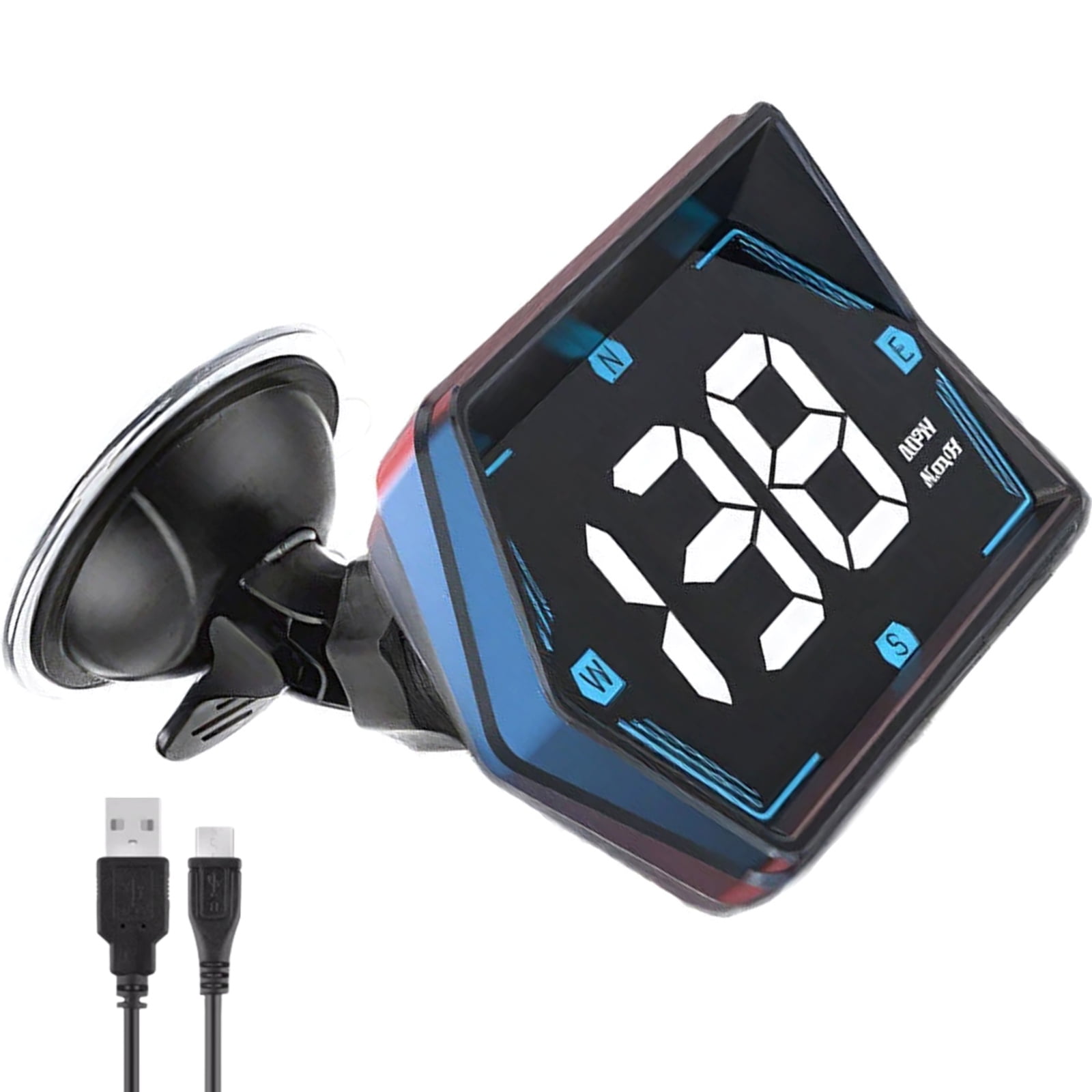 CSYANXING Car HUD with GPS Compass for Vehicle Safety Speed Monitoring ...