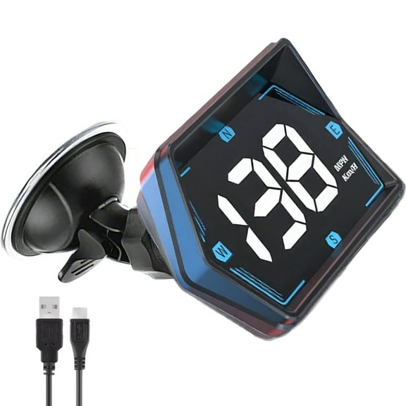 CSYANXING Car HUD with GPS Compass for Vehicle Safety Speed Monitoring Real-Time Direction Data Easy Installation