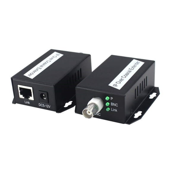 CSYANXING Compact, Durable IP Over Coaxial Extender for Surveillance, Plug-and-Play, No Configuration Required