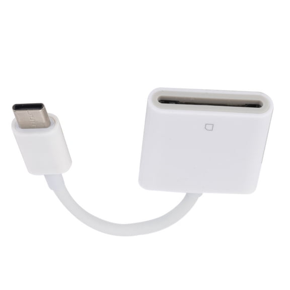 CSYANXING Compact White Plastic USB C Card Reader for Quick File Sharing for Tech Enthusiasts