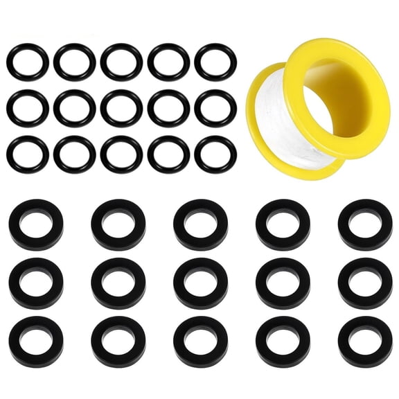 CSYANXING Complete Propane Seal Kit 15 O-Rings 15 Gaskets 1 PTFE Sealing Tape For Water Oil Gas Pipeline Connection