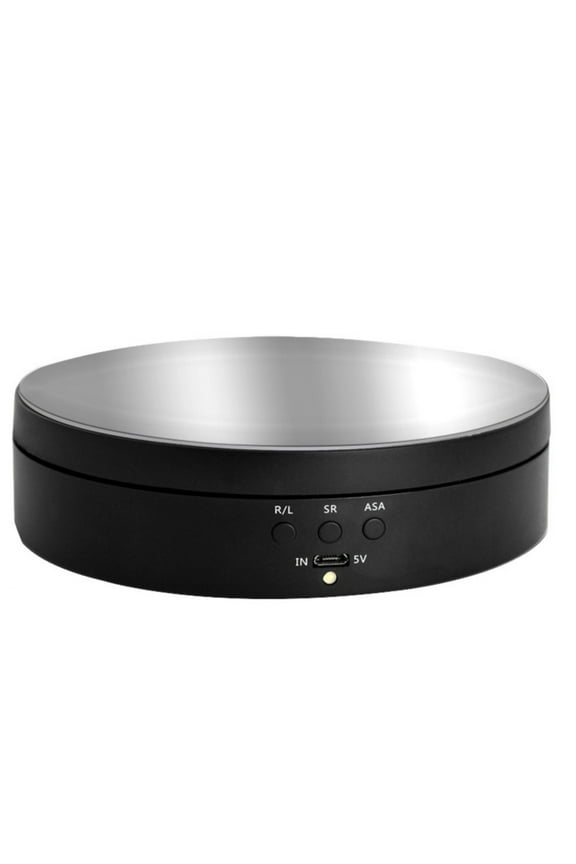Electric Rotating Display Turntable for Product Photography Jewelry Watch 3 Speed 4 Angle 360 Degree 6.6 lb