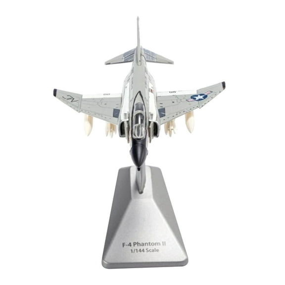 CSYANXING F-4 Phantom II Fighter Model US Navy 1:144 Scale Die Cast Alloy 14cm x 9.5cm for Birthday Christmas New Year Gift