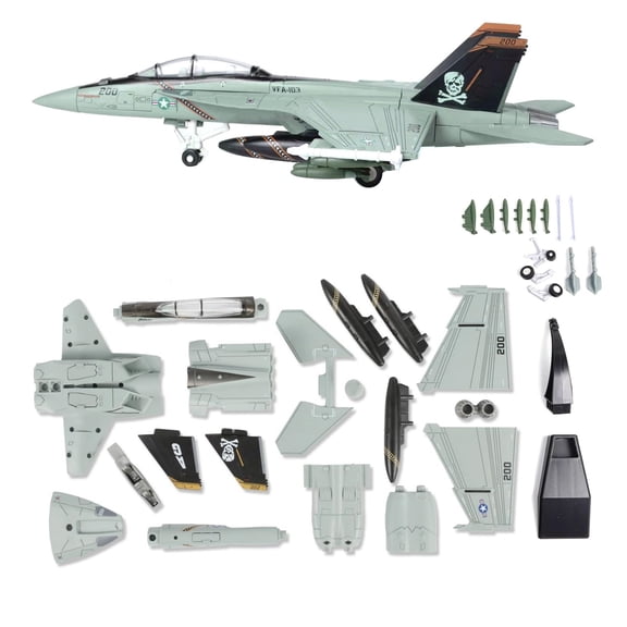 CSYANXING F/A-18 Hornet Fighter Model Kit, Lightweight Sturdy ABS Plastic, For Beginners To Assemble, Collect With Display Stand