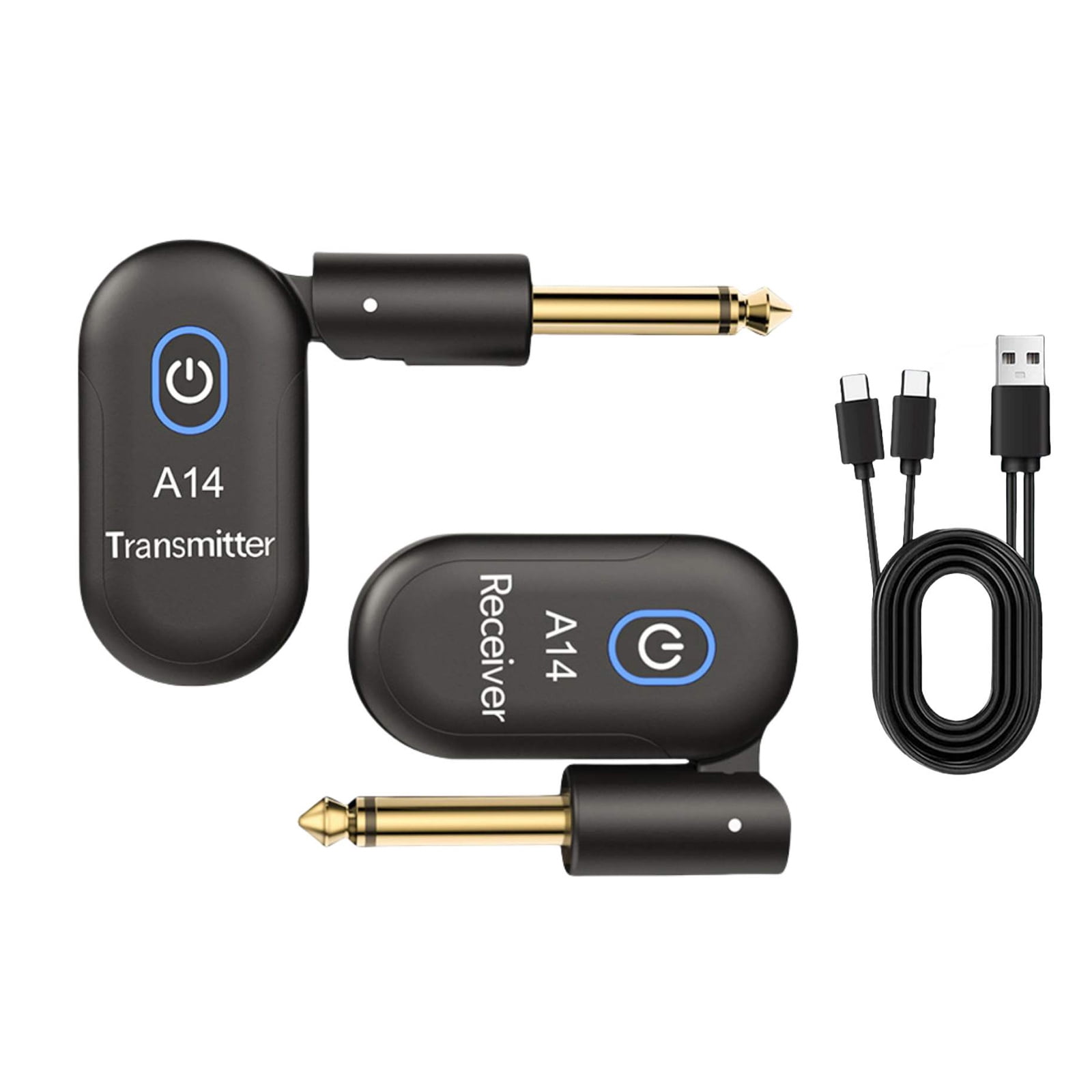 CSYANXING Freedom of Music with A14 Wireless Transmitter and Receiver for Guitars and Basses with 5 Hour Battery Life