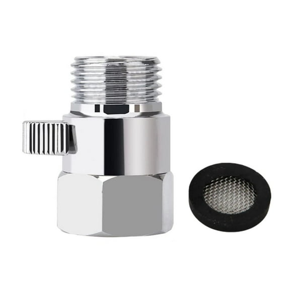 CSYANXING G1/2 Shower Valve Brass Chrome Water Flow Control for Hoses Pipes Bidet Sprayers Shower Heads Kitchen Bathroom Garden