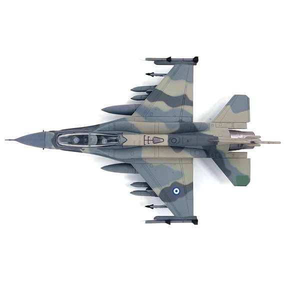 CSYANXING Hellenic Air Force F 16D Mira Model Aircraft 1/72 Scale Alloy PC with Stand Replica Plane Gift for Military Plane Collectors