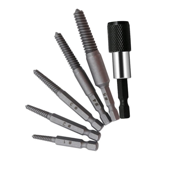 CSYANXING Hex Shank Screw Extractor for Broken Stripped Headless Screws High Steel 5-18mm Car Repair Woodworking Versatile