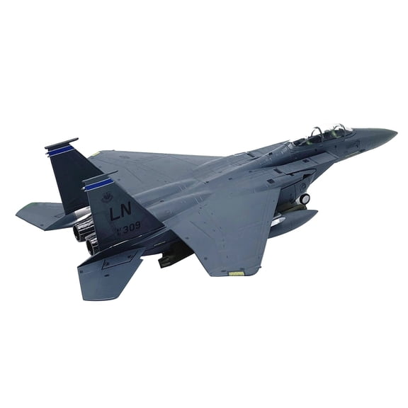 CSYANXING High Precision F-15E Strike Eagle Fighter Model Alloy Plastic Material For Desk Shelf Decor Birthday Christmas Gifts Collectors