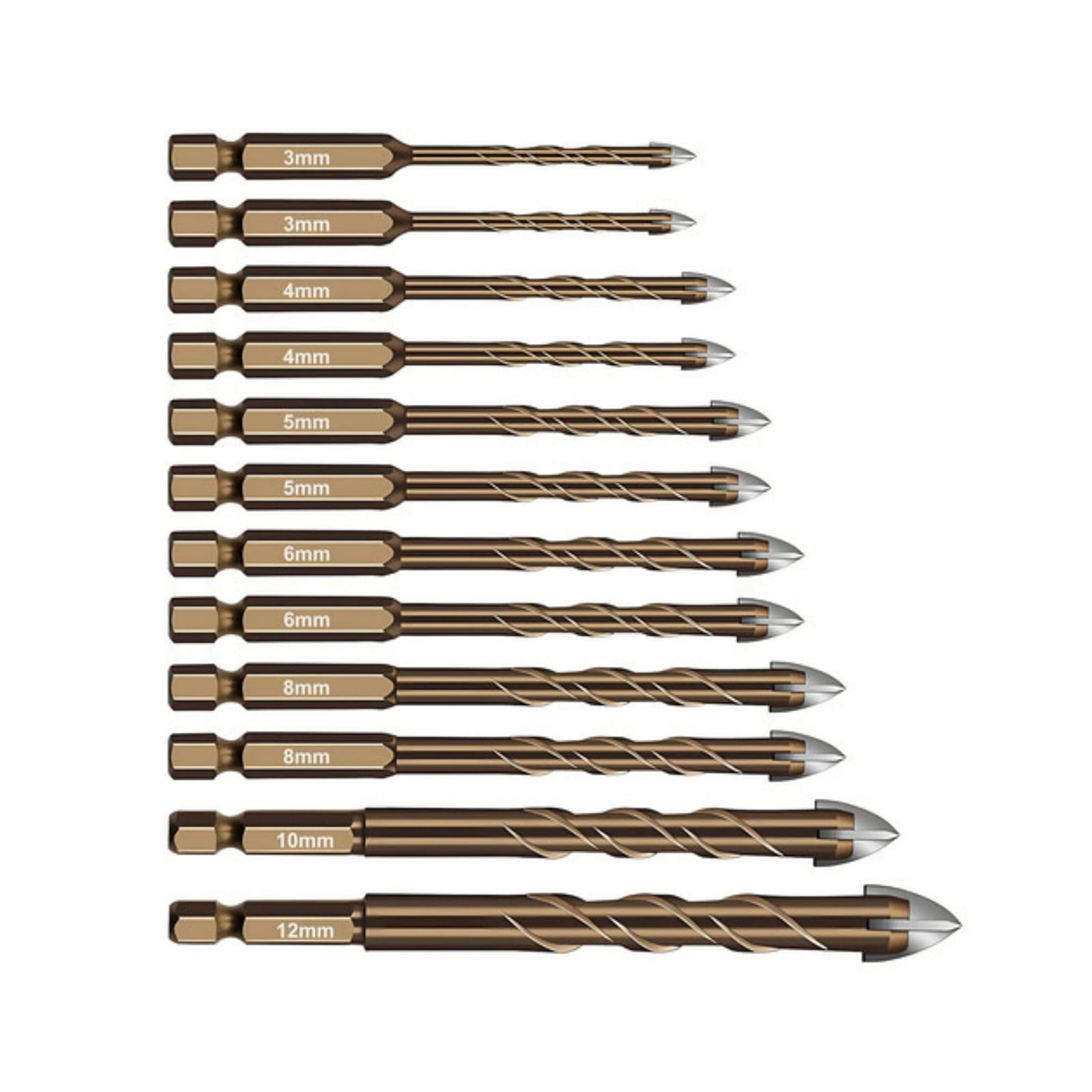 CSYANXING High Strength Steel Drill Bit Set With Serrated Groove For Outdoor Construction Home Improvement Hole Drilling Supply