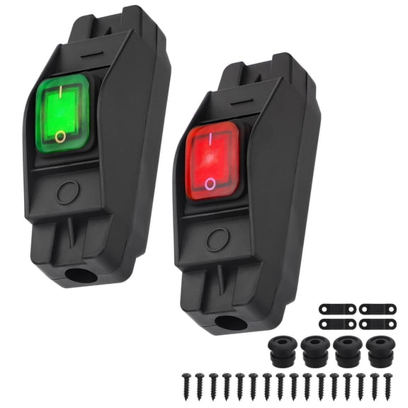 CSYANXING Inline Cord Power Switch 2 Pack for Outdoor Use 14AWG 16AWG Cord 12V-220V PA66 Wear Resistance Dust-Resistant
