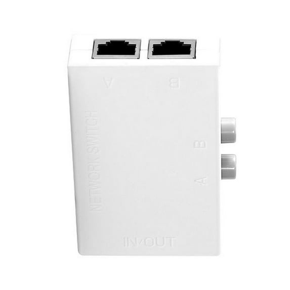 CSYANXING Key-Press Network Switch 2 In 1 Out/1 In 2 Out, No Electronics Interference Smooth Network Signal Transition