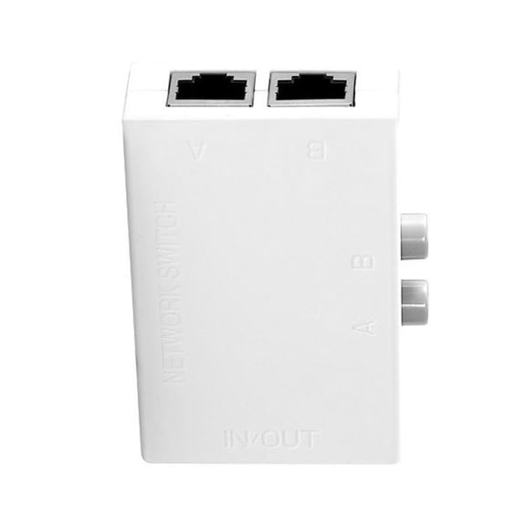 CSYANXING Key-Press Network Switch 2 In 1 Out/1 In 2 Out, No Electronics Interference Smooth Network Signal Transition