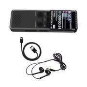CSYANXING Lecture Recorder 3072Kbps PCM Recording A B Repeat Playback for Language Learning Effective Study Aid Black Finish