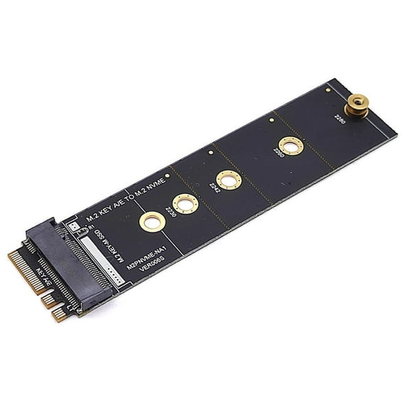 CSYANXING M.2 M Key to M2 KEY A-E Adapter Supports PCIe-based NVMe SSD, Multiple Mounting Hole Sizes Card