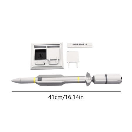 CSYANXING Model Missile SM-6 1:18 Scale 41cm Realistic Detail Shipborne Air Defense Replica for Display Showcase Collection
