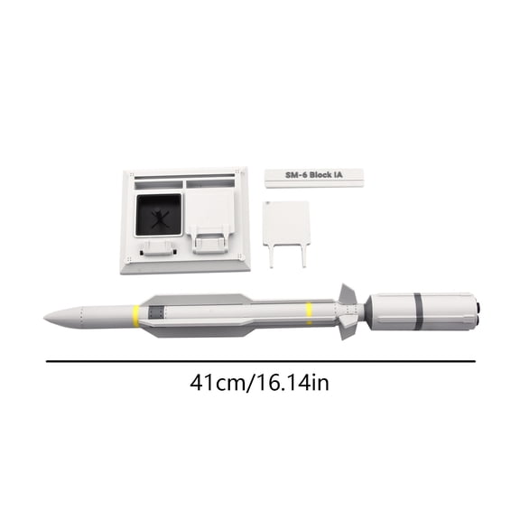 CSYANXING Model Missile SM-6 1:18 Scale 41cm Realistic Detail Shipborne Air Defense Replica for Display Showcase Collection
