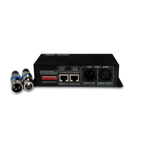 CSYANXING Multi-Function LED Light Controller DMX 512, XLR-3 & RJ45, Enhances RGB Lighting Effects
