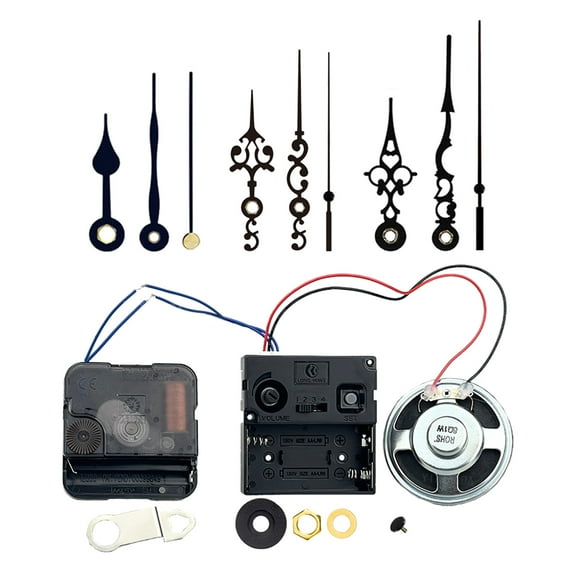 CSYANXING Music Box with Clock Movement Kit Silent Accurate Quartz AA Battery Powered for DIY Clock Projects New