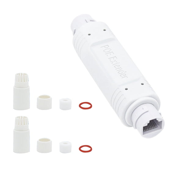CSYANXING Network Extender & POE Power Supply 100mbps POE Repeater for Remote Locations